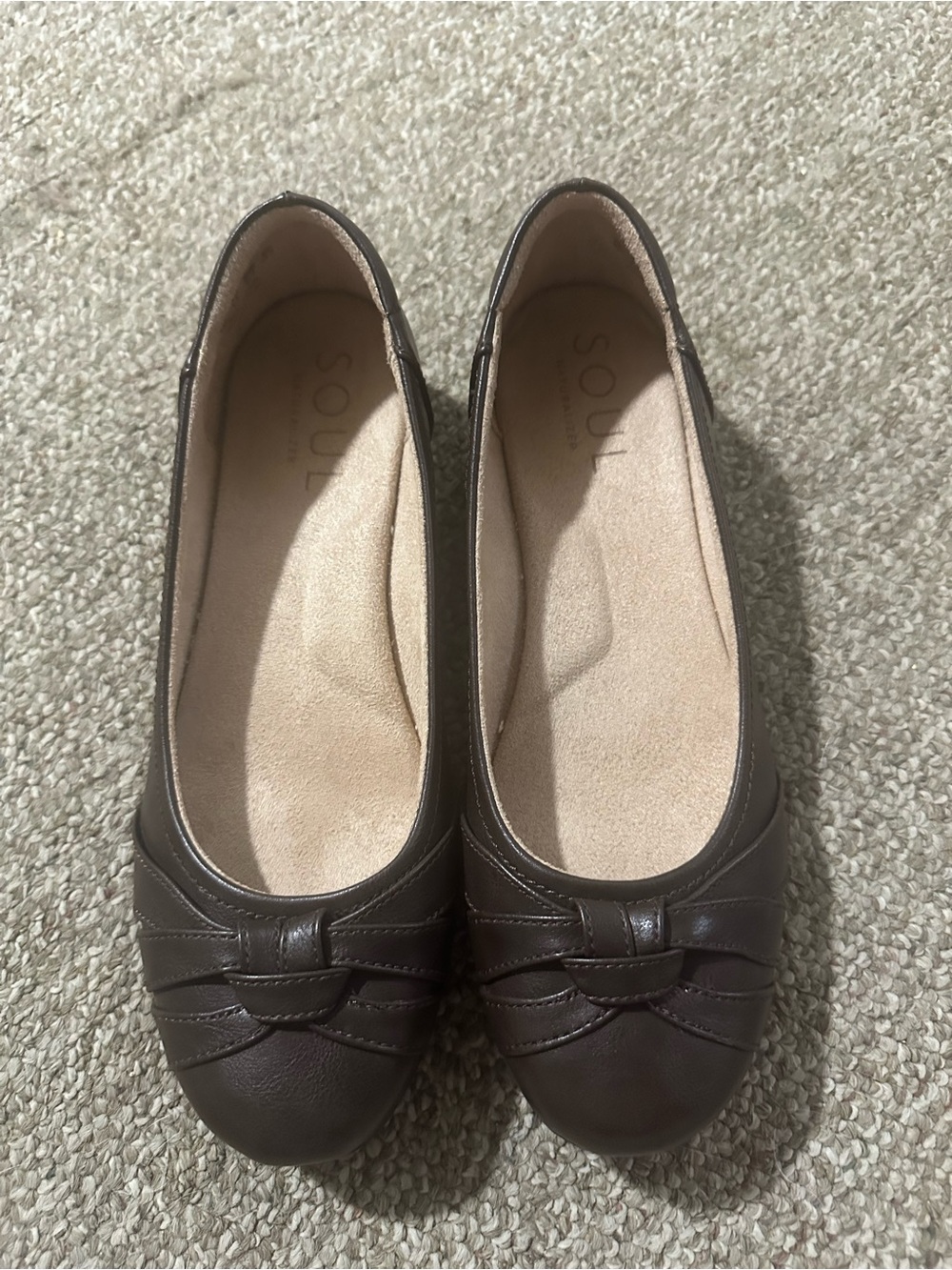 Soul Naturalizer Slip-On Ballerina Flats  Sz 8M Brown